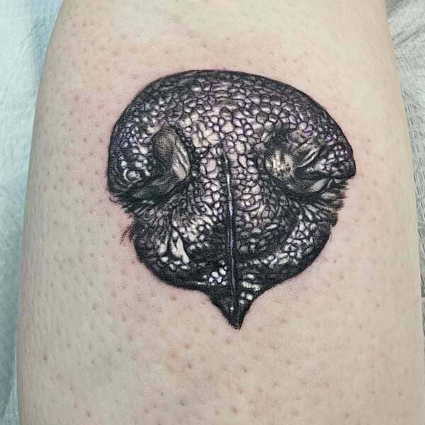 62 Beautiful Remembrance Tattoos for Dogs: A Heartfelt Tribute 58 Detailed black and grey dog nose texture memorial tattoo